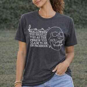 Sassy Halloween Charcoal Graphic T-Shirt